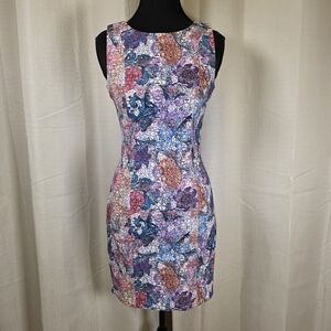 H&M Colorful Bodycon Dress Size 2 XS Fitted Sleeveless